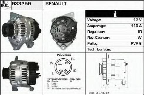 EDR 933259 - Генератор autospares.lv