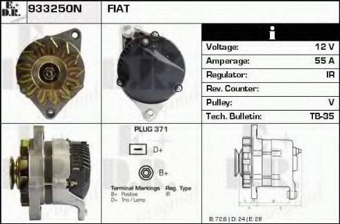 EDR 933250N - Генератор autospares.lv