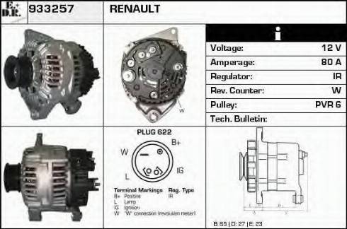 EDR 933257 - Генератор autospares.lv