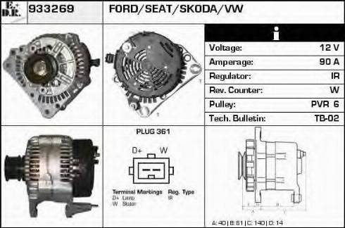 EDR 933269 - Генератор autospares.lv