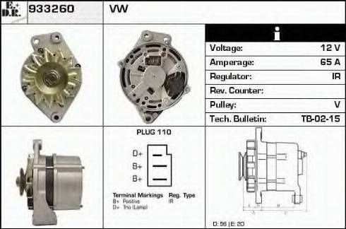 EDR 933260 - Генератор autospares.lv