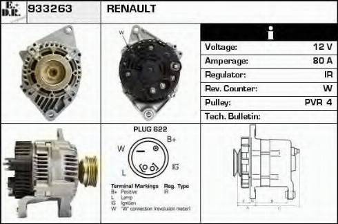 EDR 933263 - Генератор autospares.lv