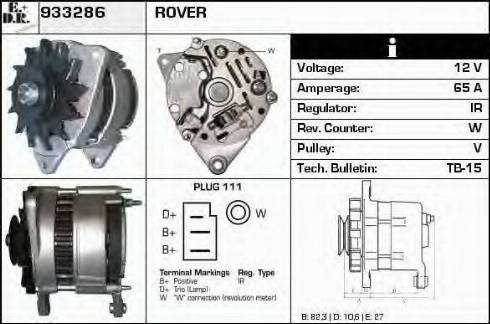 EDR 933286 - Генератор autospares.lv