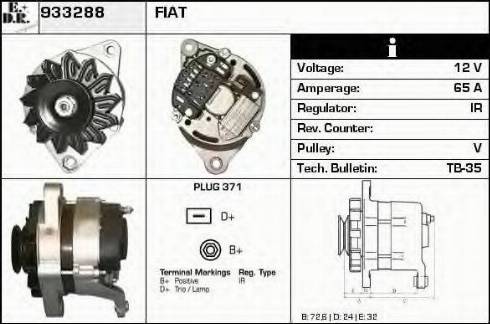 EDR 933288 - Генератор autospares.lv