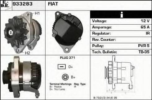 EDR 933283 - Генератор autospares.lv