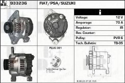 EDR 933236 - Генератор autospares.lv