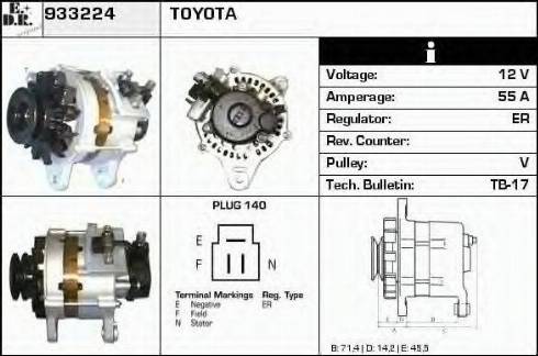 EDR 933224 - Генератор autospares.lv