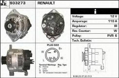 EDR 933273 - Генератор autospares.lv