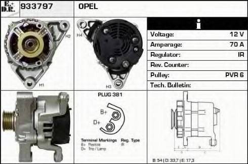 EDR 933797 - Генератор autospares.lv