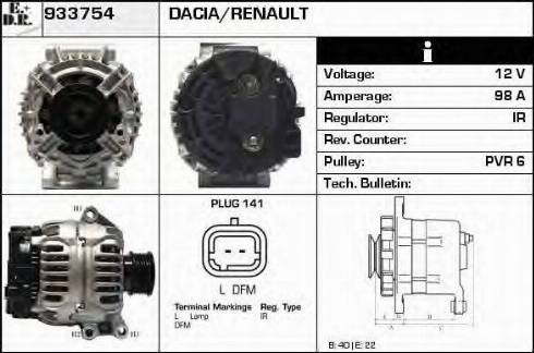 EDR 933754 - Генератор autospares.lv