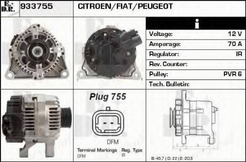 EDR 933755 - Генератор autospares.lv