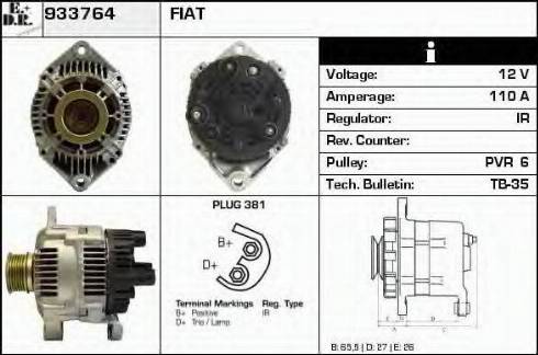 EDR 933764 - Генератор autospares.lv