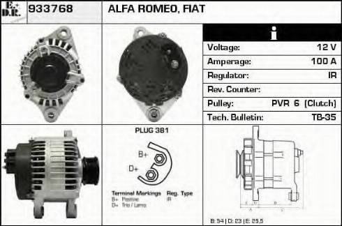 EDR 933768 - Генератор autospares.lv