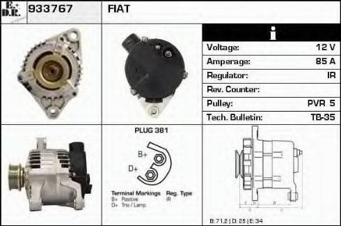 EDR 933767 - Генератор autospares.lv