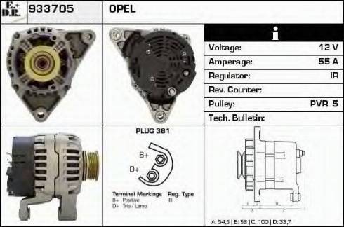 EDR 933705 - Генератор autospares.lv