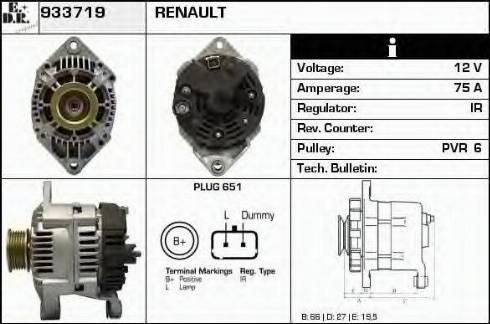 EDR 933719 - Генератор autospares.lv