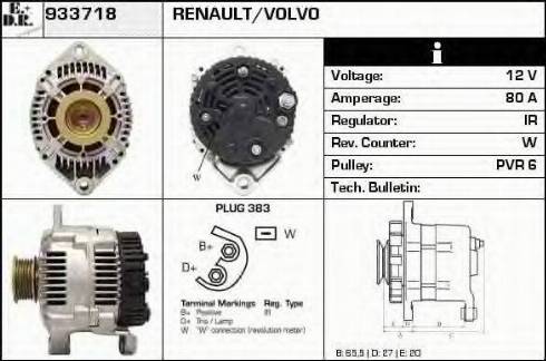 EDR 933718 - Генератор autospares.lv