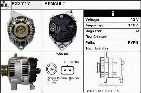 EDR 933717 - Генератор autospares.lv