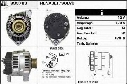 EDR 933783 - Генератор autospares.lv