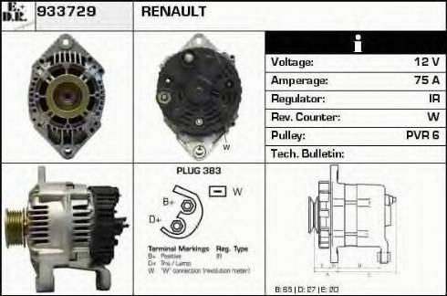 EDR 933729 - Генератор autospares.lv