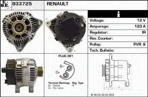 EDR 933725 - Генератор autospares.lv