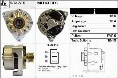 EDR 933720 - Генератор autospares.lv