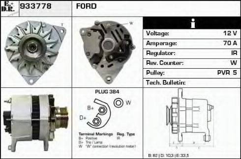 EDR 933778 - Генератор autospares.lv