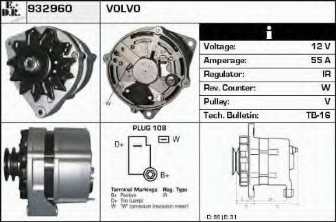 EDR 932960 - Генератор autospares.lv