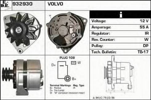 EDR 932930 - Генератор autospares.lv