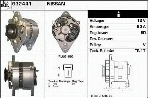 EDR 932441 - Генератор autospares.lv