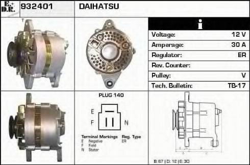 EDR 932401 - Генератор autospares.lv