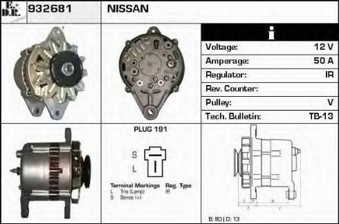 EDR 932681 - Генератор autospares.lv