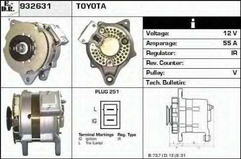 EDR 932631 - Генератор autospares.lv