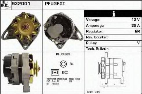 EDR 932001 - Генератор autospares.lv