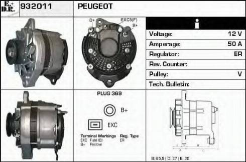 EDR 932011 - Генератор autospares.lv