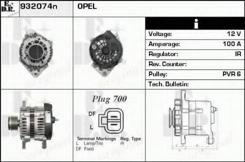 EDR 932074N - Генератор autospares.lv