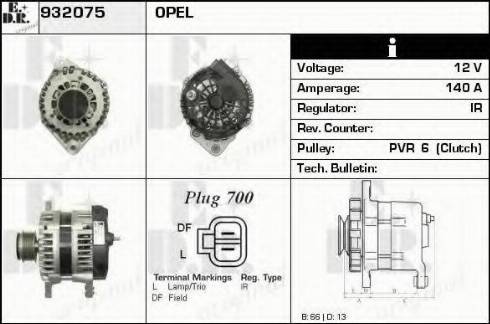 EDR 932075 - Генератор autospares.lv