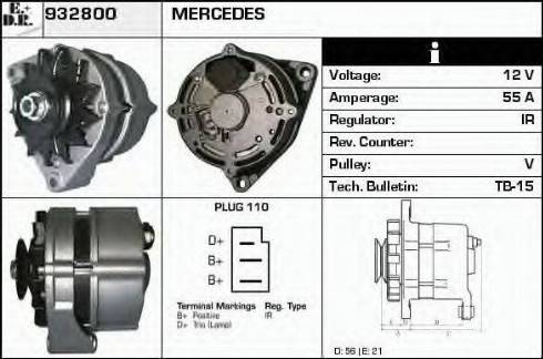 EDR 932800 - Генератор autospares.lv