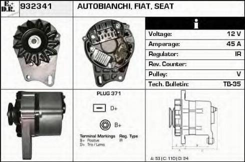 EDR 932341 - Генератор autospares.lv