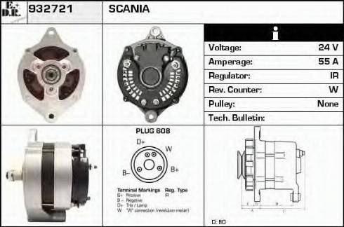 EDR 932721 - Генератор autospares.lv