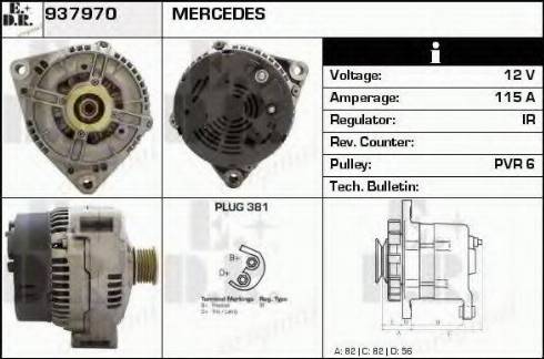 EDR 937970 - Генератор autospares.lv