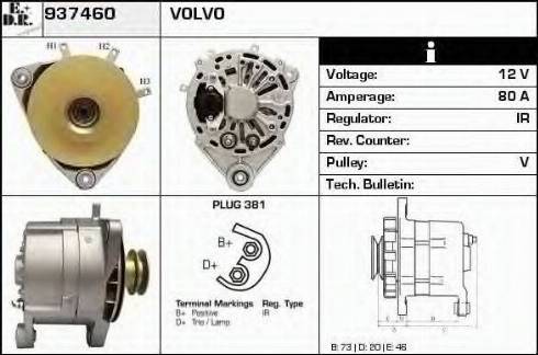 EDR 937460 - Генератор autospares.lv