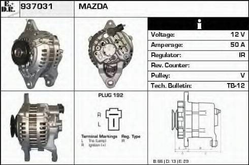 EDR 937031 - Генератор autospares.lv