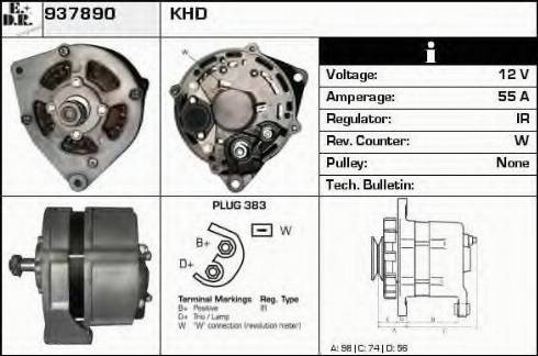 EDR 937890 - Генератор autospares.lv