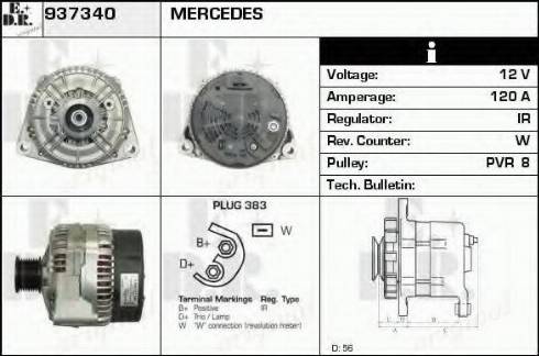 EDR 937340 - Генератор autospares.lv