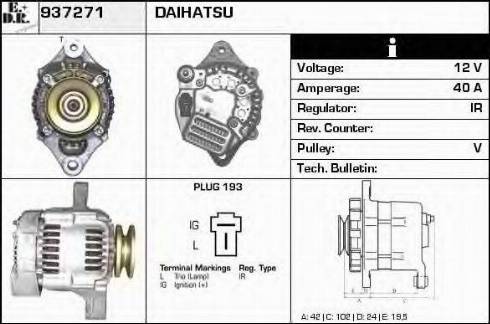 EDR 937271 - Генератор autospares.lv