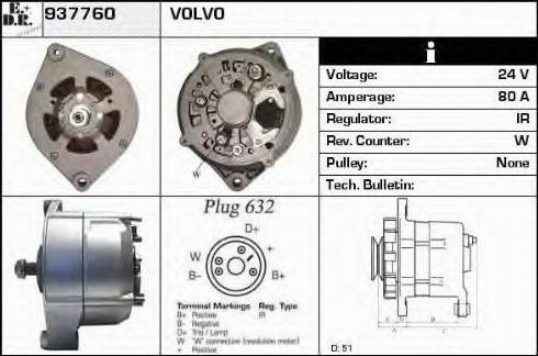 EDR 937760 - Генератор autospares.lv