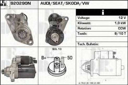 EDR 920290N - Стартер autospares.lv