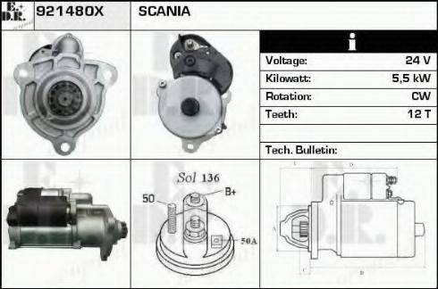 EDR 921480X - Стартер autospares.lv