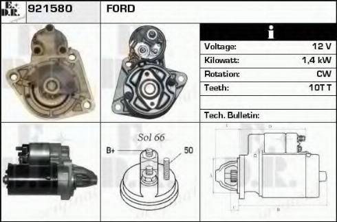 EDR 921580 - Стартер autospares.lv